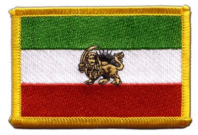 Aufnäher Patch Flagge Iran Shahzeit - 8 x 6 cm von Flaggenfritze