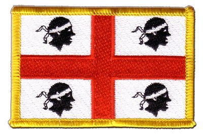 Aufnäher Patch Flagge Italien Sardinien - 8 x 6 cm von Flaggenfritze