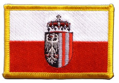 Aufnäher Patch Flagge Österreich Oberösterreich - 8 x 6 cm von Flaggenfritze