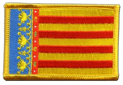 Aufnäher Patch Flagge Spanien Valencia - 8 x 6 cm von Flaggenfritze