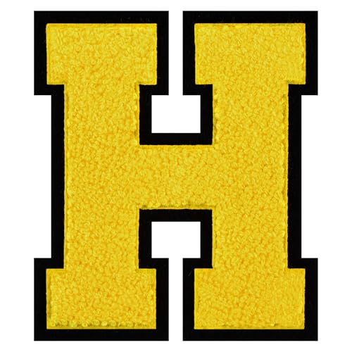 15,2 cm große Varsity-Buchstaben-Flicken zum Aufbügeln auf Chenille, Buchstabenaufnäher für Kleidung, Briefmann, Jacken, Hoodies/Hemden/Jeans, H 15,2 cm große Varsity-Buchstaben-Flicken zum Aufbügeln auf Chenille, Buchstabenaufnäher für Kleidung, Briefmann, Jacken, Hoodies/Hemden/Jeans, H von FlashMind