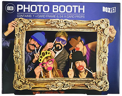 Flashpoint AG Photo Booth / Foto Requisite / XXL Bilderrahmen mit 24 witzigen Accessoires von Paladone