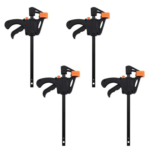 Flechae 5/6 Zoll C Clamp Weld Clip Fix Zange Locator Holz Fix Zange Zangen Schraubstock Swivel Pad Locator Legierung Hand Werkzeuge(Woodwork clamp 4pcs) von Flechae