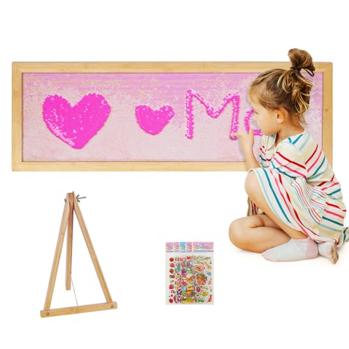 Flenpptly Sensorische Wand, sensorisches Wandpaneel für Kinder, Pailletten-Sinneswand, wendbarer Paillettenstoff, Pailletten-Flip-Stoff, sensorisches Wandpaneel, Sensoriktafel von Flenpptly