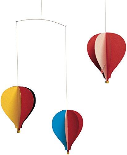 Flensted Balloon 3 Mobile, Stahl, Mehrfarbig, 45x38cm von Flensted Mobiles