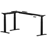 FlexiSpot E7L elektrisch höhenverstellbares Schreibtischgestell schwarz ohne Tischplatte, T-Fuß-Gestell schwarz 127,5 - 210,0 x 60,0 - 80,0 cm von FlexiSpot