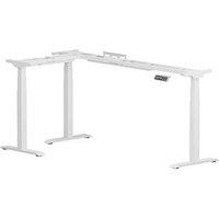 FlexiSpot E7L elektrisch höhenverstellbares Schreibtischgestell weiß ohne Tischplatte, T-Fuß-Gestell weiß 127,5 - 210,0 x 60,0 - 80,0 cm von FlexiSpot