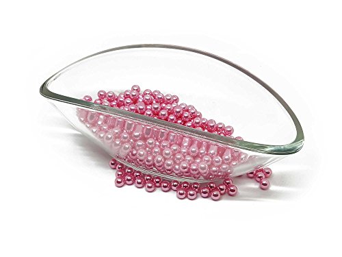 FlexiStore 25 x Perlen 10mm ohne Loch!! - basteln Deko Dekoperlen Wachsperlen - Set Pink von FlexiStore