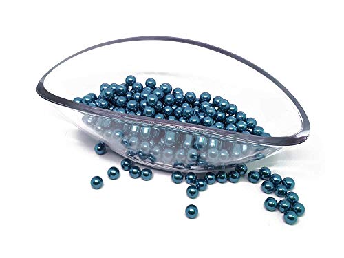 25 x Perlen 12mm ohne Loch!! - basteln Deko Dekoperlen Wachsperlen - Set Blau von FlexiStore