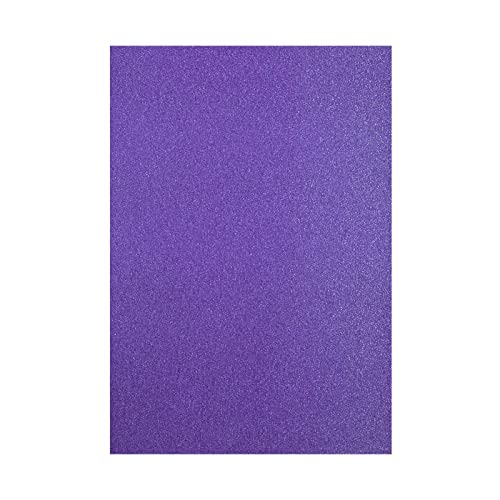 Florence Glitzerpapier zum Basteln - Violett - Papierbasteln 5 Stück - A4 Bastelpapier mit Glitzer für Scrapbooking, Stanzen und Kartengestaltung - 250 gsm von Vaessen Creative