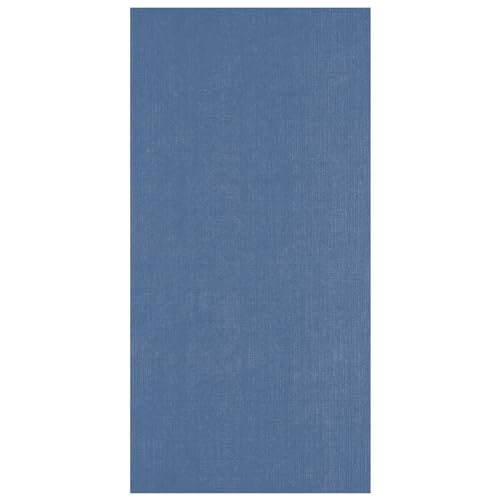 Florence Leinenkarton Blau 250 g – Kartengestaltung - 27 x 13,5 cm - Maritime - Scrapbooking Bedarf - Schwergewichtig, Reißfest - Erstellen Sie Elegante Einladungen, Geschenkboxen und Kunstprojekte von Florence