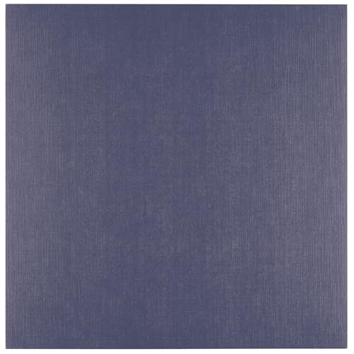 Florence Leinenkarton Blau 250 g – Kartengestaltung - 30,5 x 30,5 cm - Eggplant - Scrapbooking Bedarf - Schwergewichtig, Reißfest - Erstellen Sie Elegante Einladungen, Geschenkboxen und Kunstprojekte von Florence