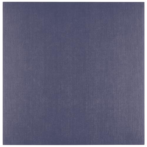 Florence Leinenkarton Blau 250 g – Kartengestaltung - 30,5 x 30,5 cm - Eggplant - Scrapbooking Bedarf - Schwergewichtig, Reißfest - Erstellen Sie Elegante Einladungen, Geschenkboxen und Kunstprojekte von Florence