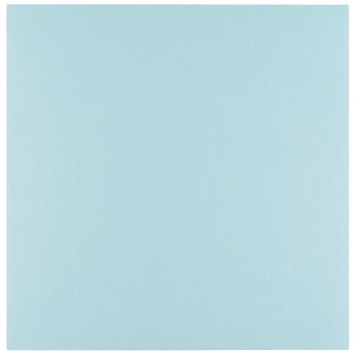 Florence Leinenkarton Blau 250 g – Kartengestaltung - 30,5 x 30,5 cm - Ocean - Scrapbooking Bedarf - Schwergewichtig, Reißfest - Erstellen Sie Elegante Einladungen, Geschenkboxen und Kunstprojekte von Florence