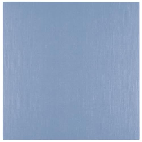 Florence Leinenkarton Blau 250 g – Kartengestaltung - 30,5 x 30,5 cm - Steel - Scrapbooking Bedarf - Schwergewichtig, Reißfest - Erstellen Sie Elegante Einladungen, Geschenkboxen und Kunstprojekte von Florence