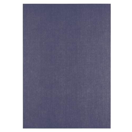 Florence Leinenkarton Blau 250 g – Kartengestaltung - A4 - Eggplant - Scrapbooking Bedarf - Schwergewichtig, Reißfest - Erstellen Sie Elegante Einladungen, Geschenkboxen und Kunstprojekte von Florence