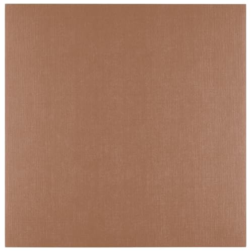 Florence Leinenkarton Braun 250 g – Kartengestaltung - 30,5 x 30,5 cm - Hazelnut - Scrapbooking Bedarf - Schwergewichtig, Reißfest - Erstellen Sie Elegante Einladungen, Geschenkboxen und Kunstprojekte von Florence