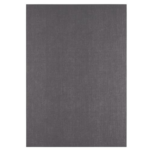 Florence Leinenkarton Grau 250 g – Kartengestaltung - A4 - Anthracite - Scrapbooking Bedarf - Schwergewichtig, Reißfest - Erstellen Sie Elegante Einladungen, Geschenkboxen und Kunstprojekte von Florence