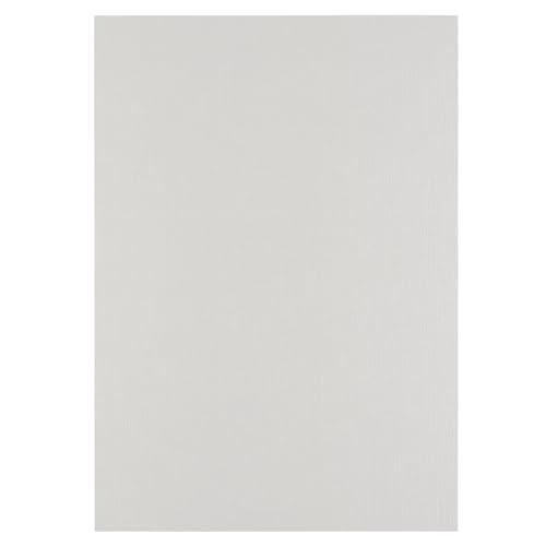 Florence Leinenkarton Grau 250 g – Kartengestaltung - A4 - Mouse - Scrapbooking Bedarf - Schwergewichtig, Reißfest - Erstellen Sie Elegante Einladungen, Geschenkboxen und Kunstprojekte von Florence