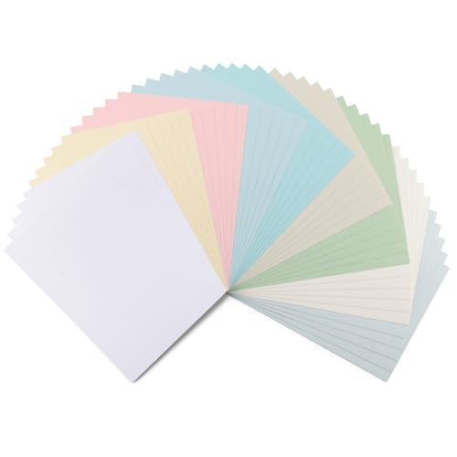 Florence Leinenkarton Pastell 250 g – Kartengestaltung - A4 - Scrapbooking Bedarf - Schwergewichtig, Reißfest - Erstellen Sie Elegante Einladungen, Geschenkboxen und Kunstprojekte von Florence