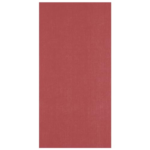 Florence Leinenkarton Rot 250 g – Kartengestaltung - 27 x 13,5 cm - Cassis - Scrapbooking Bedarf - Schwergewichtig, Reißfest - Erstellen Sie Elegante Einladungen, Geschenkboxen und Kunstprojekte von Florence