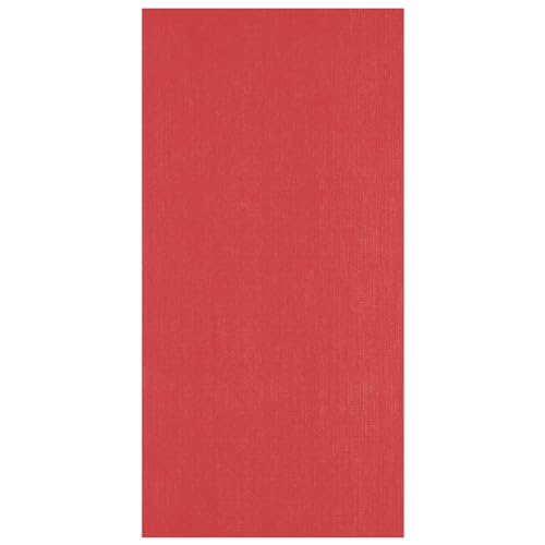 Florence Leinenkarton Rot 250 g – Kartengestaltung - 27 x 13,5 cm - Poppy - Scrapbooking Bedarf - Schwergewichtig, Reißfest - Erstellen Sie Elegante Einladungen, Geschenkboxen und Kunstprojekte von Florence