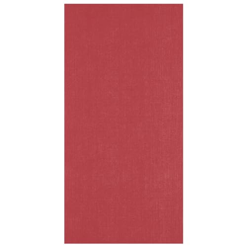 Florence Leinenkarton Rot 250 g – Kartengestaltung - 27 x 13,5 cm - Ruby - Scrapbooking Bedarf - Schwergewichtig, Reißfest - Erstellen Sie Elegante Einladungen, Geschenkboxen und Kunstprojekte von Florence
