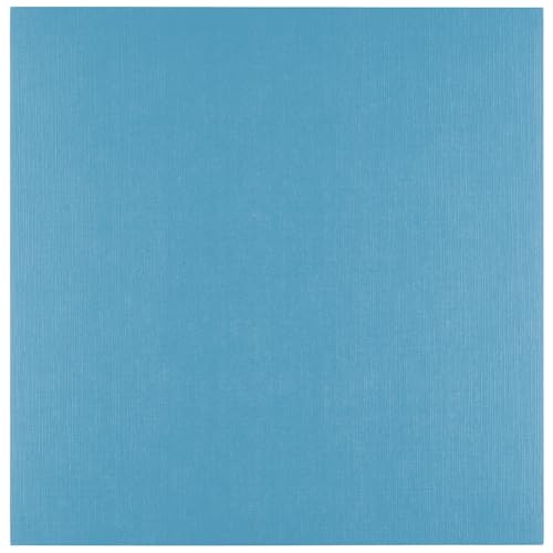 Florence Linen Cardstock Blau 250 g - Card Making – 30,5 cm x 30,5 cm - Mountain Lake - Scrapbooking Supplies - Tear-Resistant - Create Elegant Invitations, Gift Boxes and Art Projects von Florence