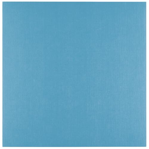 Florence Linen Cardstock Blau 250 g - Card Making – 30,5 cm x 30,5 cm - Mountain Lake - Scrapbooking Supplies - Tear-Resistant - Create Elegant Invitations, Gift Boxes and Art Projects von Florence