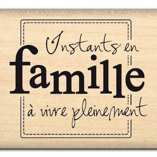 Florilèges Design FC111025 Scrapbooking Stempel, Motiv: Familienmomente, beige, 4 x 5 x 2,5 cm von Florilèges Design