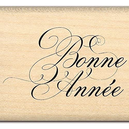 Florilèges Design FC211152 Stempel Scrapbooking Jahr elegant-Beige, 4 x 5 x 2,5 cm von Florilèges Design