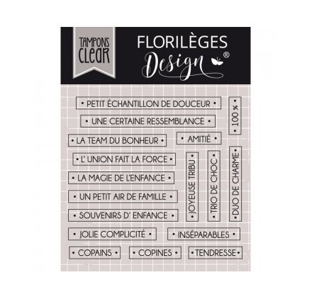 Florilèges Design FDCL116005 Transparente Stempel, durchsichtig, 110x170mm von Florilèges Design