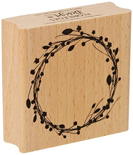 Florilèges Design FE114040 Stempel mit dekorativem Motiv (Blumenkrone), Beige, 6 x 6 x 2,5 cm von Florilèges Design