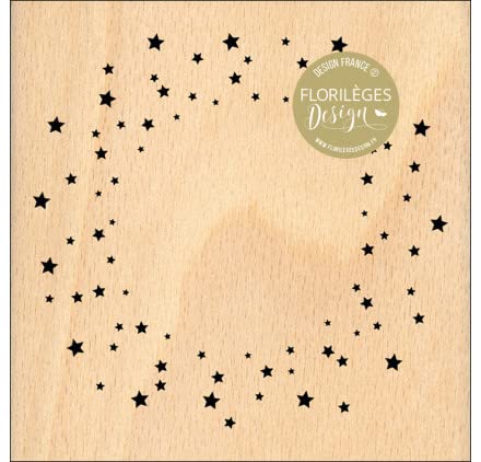 Florilèges Design FGA422020 Holzstempel, Farbe: Holz, 10 x 10 cm von Florilèges Design