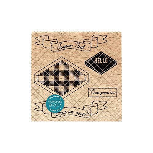 Florilèges Design Stempel, Farbe Holz, 100 x 100 cm von Florilèges Design