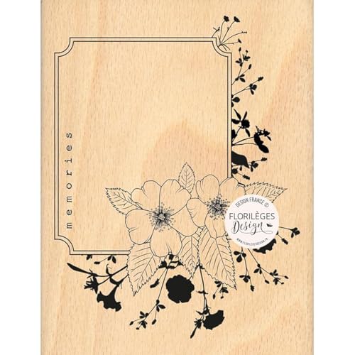 Florilèges Design Stempel aus Holz, Beige, 10 x 13 cm von Florilèges Design