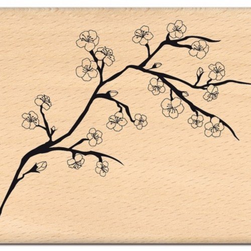 Florilèges Design Stempel fg111109 Scrapbooking Cherry Branch beige 8 x 10 x 2,5 cm von Florilèges Design