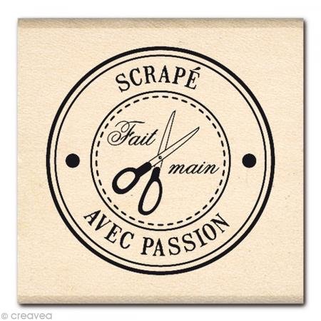 Florilèges Design fb112063 Stempel Scrapbooking Blase Leidenschaft beige 4 x 4 x 2,5 cm von Florilèges Design