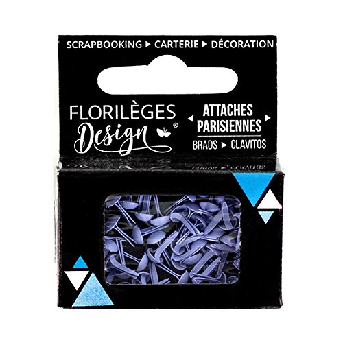 Florilèges Design fdapm134 Mini Rundkopfklammern Hyazinthe Metall blau 6 x 5 x 1, 5 cm von Florilèges Design