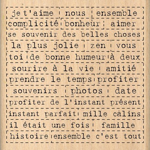 Florilèges Design ff212081 Stempel Scrapbooking Tausend Worte beige 8 x 8 x 2,5 cm von Florilèges Design