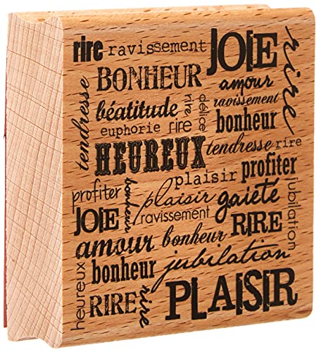 Florilèges Design ff212095 Stempel Scrapbooking Lachen ET Plaisir beige 8 x 8 x 2,5 cm von Florilèges Design