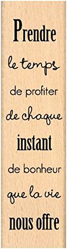 Florilèges Design ff309015 Stempel Scrapbooking Die Zeit nehmen beige 15 x 4 x 2,5 cm von Florilèges Design