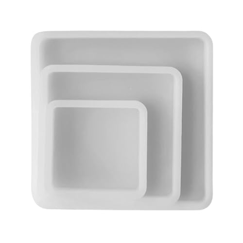 3 Stück Tellerformen Geometrie Tablett Cup Mat Silikonformen für Kunst Handwerk Tassen Matten Epoxidharz Formen 3 Stück Tellerformen Geometrie Tablett Cup Mat Silikonformen für Kunst Handwerk Tassen Matten Epoxidharz Formen von Florisync