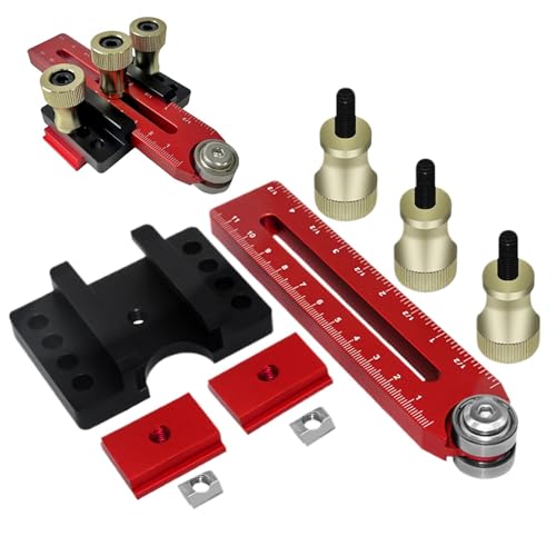 FmtwPhn Holzbearbeitung dünner Rip -Guide, dünne Rip -Jig für Holzbearbeitung - Aluminiumlegierung Tischsäge RIP Jig Guide | Elektrowerkzeugzubehör für Tischsägen, Router und Fräsmaschinen von FmtwPhn