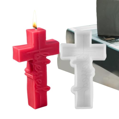 FmtwPhn Kruzifix-Epoxidform, Kruzifix-Kerzenform | Religiöse Form | -Kruzifix-Silikonformen für Harz, Epoxidharz, Gussformen für Wand, Zuhause, Kunst, Ornament von FmtwPhn