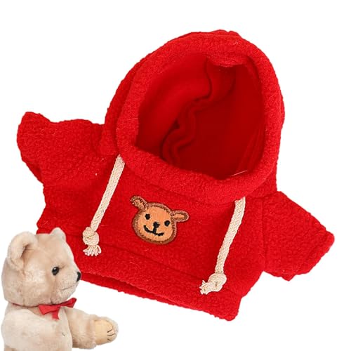 FmtwPhn Stofftierkleidung,Kleidung für Stofftiere | Plüschbärenkleidung - Kleine Kapuzenpullover zum Sammeln, Capybara-Kuscheltier-Shirt, süßer Stoffpuppenpullover für 7,87 bis 9,84 Zoll große Puppen von FmtwPhn