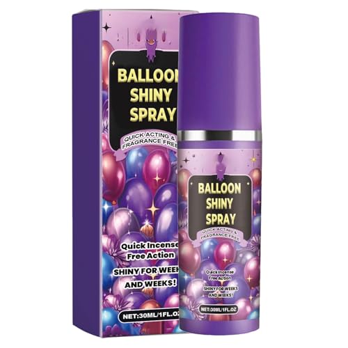 Ballonspray Hochglanz Ballonspray für die Ewigkeit - Glänzender Latexballon für einen glänzenden Auftritt | schnelltrocknendes Ballon-Glanz-Spray für Ballons mit hohem Glanz, Spray für Balloons von Fmzrbnih