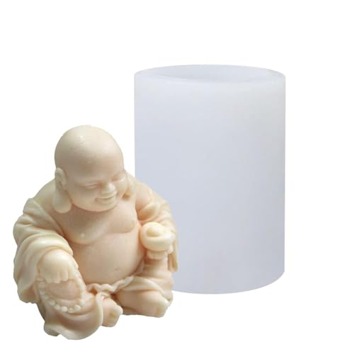 Buddha Silikonform - Silikon -Buddha -Form, Tragbare Handwerksformen | Kerzenherstellung 3D -Silikonformen, Buddha -Harzform, Buddha -Kerzenform Für Die Herstellung Von Aromatherapie Kerzenkuchen, Sei von Fmzrbnih