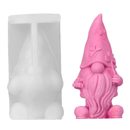 Gnom Gnome Silikonform Gnome Gnom Gießform Harzform Kerzenform Weihnachtsdekoration Flexible Gnom-Schnitzform für Thanksgiving Ostern von Fmzrbnih