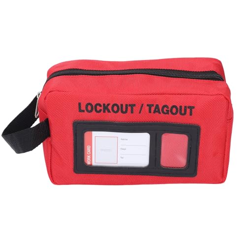 Lockout-Tasche für Lockout-Tagout-Geräte, Leicht zu Tragende Werkzeugset-Tasche mit Griffen, Lockout-Tasche Lockout-Tasche für Lockout-Haspe, Breaker-Lockout, von Focket